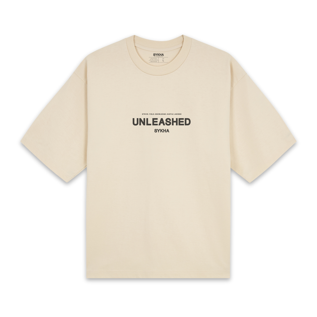 Premium Unleashed Logo Club Tee - Oat